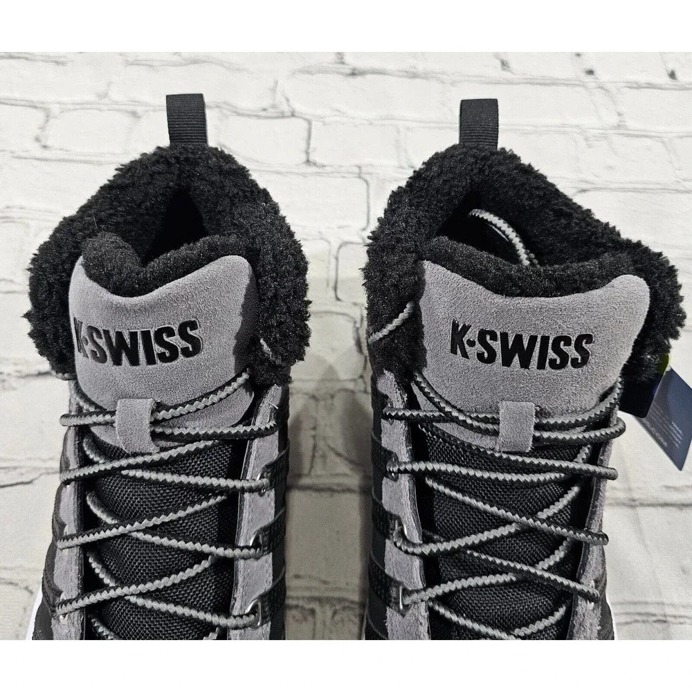 K-Swiss Vista Trainer Mid Winter 07145-024 Black Gray MENS SIZE 8